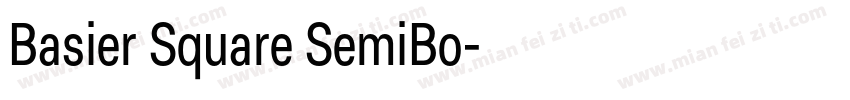 Basier Square SemiBo字体转换